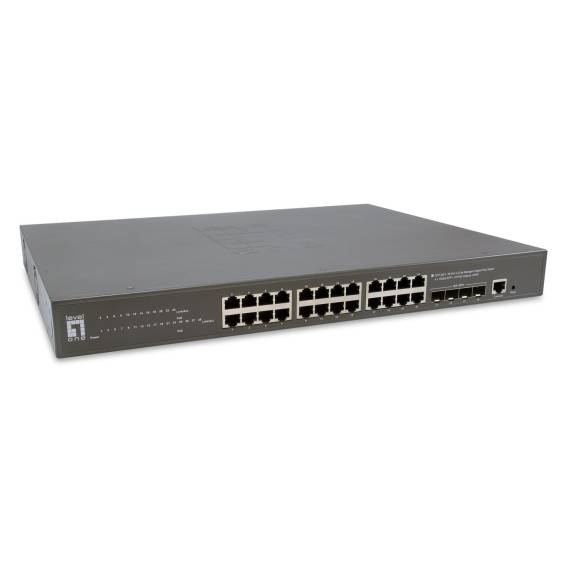 Obrázok pre LevelOne GTP-2871 síťový přepínač Řízený L3 Gigabit Ethernet (10/100/1000) Podpora napájení po Ethernetu (PoE) Šedá