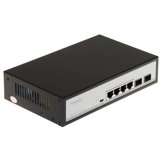 Obrázok pre SWITCH POE TC-P3S06 SPEC:H/0402/AT/60 4-PORTOWY + 2X SFP TIANDY