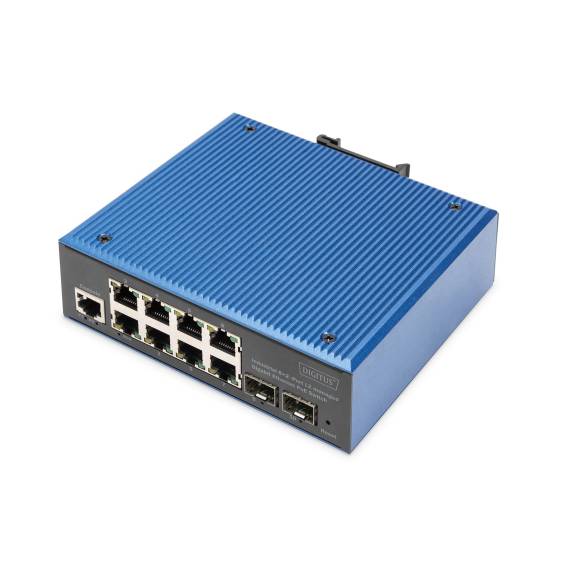 Obrázok pre Digitus DN-651157 síťový přepínač Řízený L2 Gigabit Ethernet (10/100/1000) Černá, Modrá
