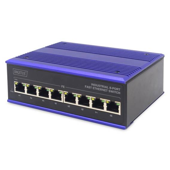 Obrázok pre ASSMANN Electronic DN-650106 síťový přepínač Fast Ethernet (10/100) Černá, Modrá