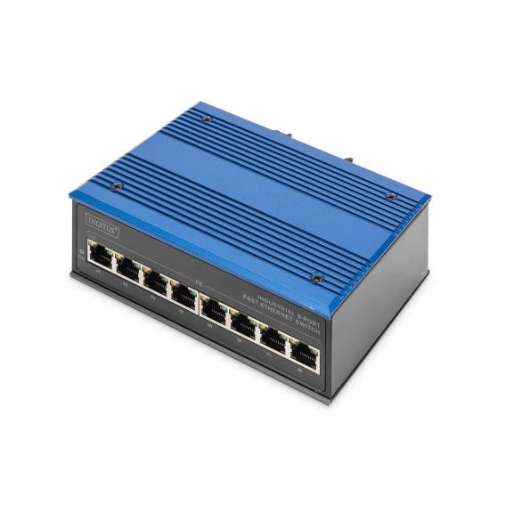 Obrázok pre ASSMANN Electronic DN-650106 síťový přepínač Fast Ethernet (10/100) Černá, Modrá