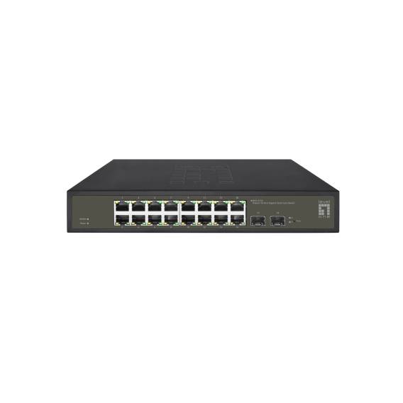 Obrázok pre LevelOne GES-2118 síťový přepínač Řízený L2 Gigabit Ethernet (10/100/1000) Černá