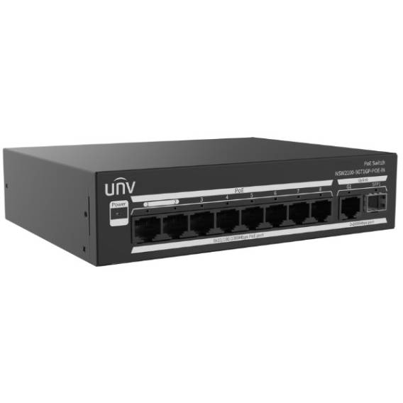 Obrázok pre SWITCH POE NSW2100-9GT1GP-POE-IN 8-PORTOWY + 1X UPLINK + 1X SFP UNIVIEW