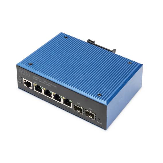 Obrázok pre Digitus DN-651154 síťový přepínač Řízený L2 Gigabit Ethernet (10/100/1000) Černá, Modrá