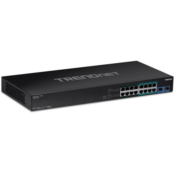 Obrázok pre Trendnet TPE-BG182G síťový přepínač Nespravované Gigabit Ethernet (10/100/1000) Podpora napájení po Ethernetu (PoE) 1U Černá