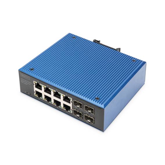 Obrázok pre Digitus DN-651153 síťový přepínač Nespravované Gigabit Ethernet (10/100/1000) Podpora napájení po Ethernetu (PoE) Černá, Modrá