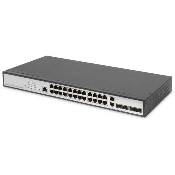 Obrázok pre Digitus DN-80221-3 síťový přepínač Řízený L2 Gigabit Ethernet (10/100/1000) Černá, Šedá