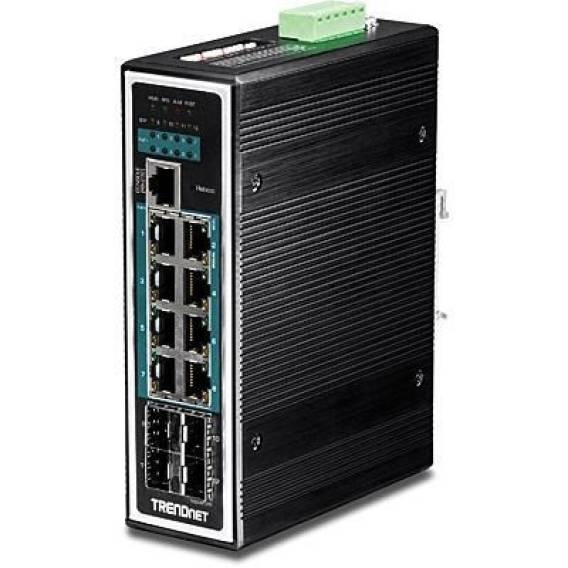 Obrázok pre Trendnet TI-PG1284i Řízený L2+ Gigabit Ethernet (10/100/1000) Podpora napájení po Ethernetu (PoE) Černá