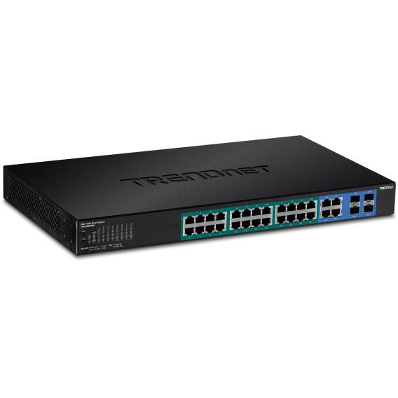 Obrázok pre Trendnet TPE-5028WS síťový přepínač Řízený Gigabit Ethernet (10/100/1000) Podpora napájení po Ethernetu (PoE) 1U Černá
