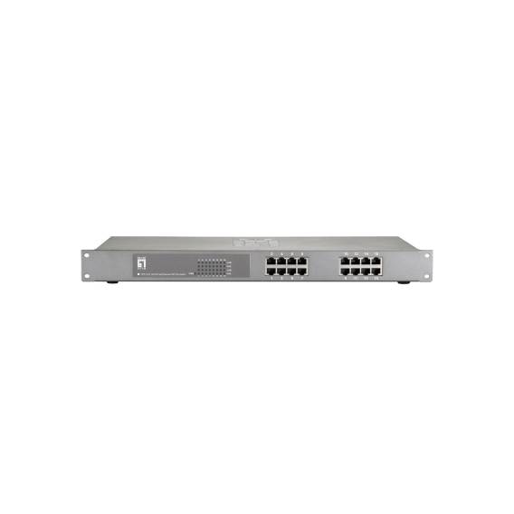 Obrázok pre LevelOne FEP-1612W120 síťový přepínač Fast Ethernet (10/100) Podpora napájení po Ethernetu (PoE) Šedá