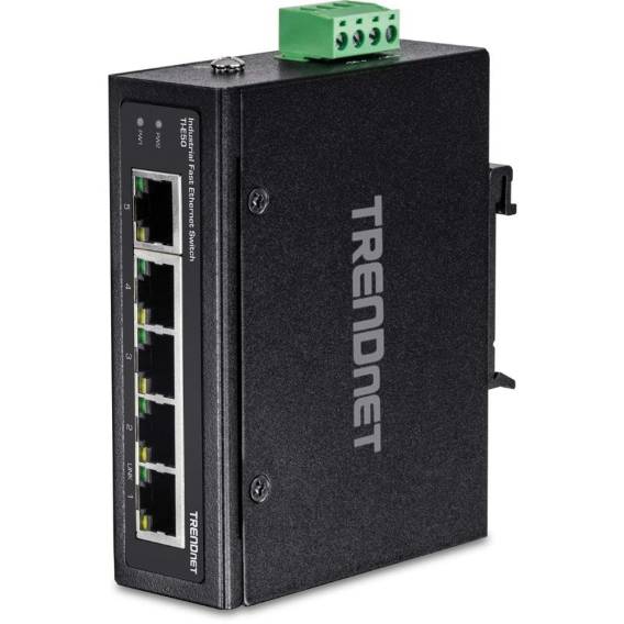 Obrázok pre Trendnet TI-E50 síťový přepínač Nespravované Fast Ethernet (10/100) Černá
