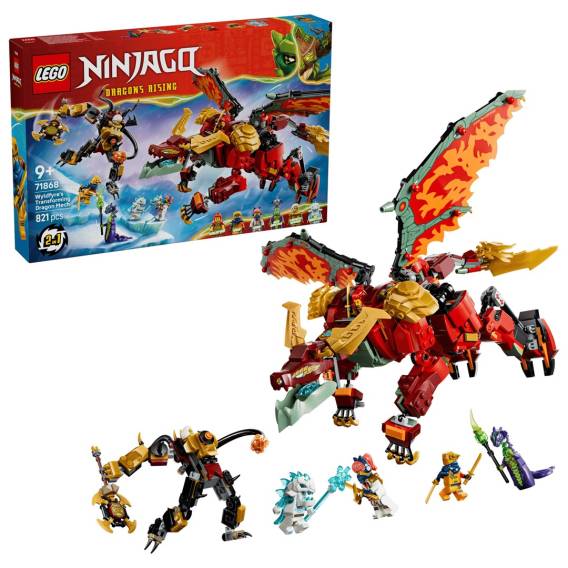 Obrázok pre LEGO NINJAGO 71868 Wyldfyreův transformující se dračí mech