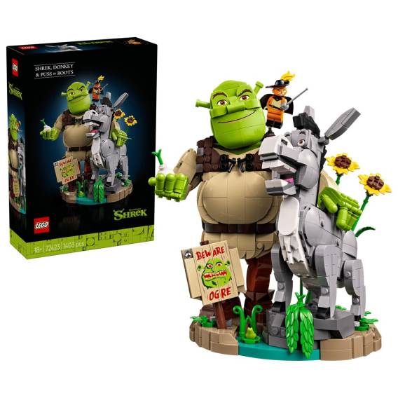Obrázok pre LEGO ICONS 72423 Šrek, Oslík a Kocour v botách