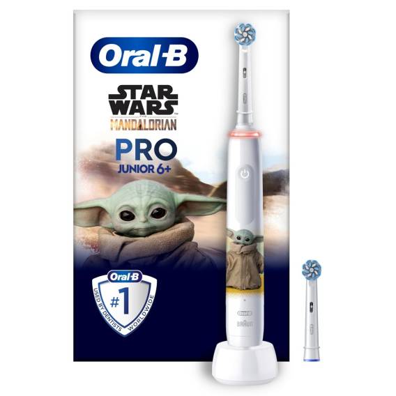 Obrázok pre Oral-B PRO 14876674 elektrický zubní kartáček Dětský Rotační kartáček Vícebarevný, Bílá