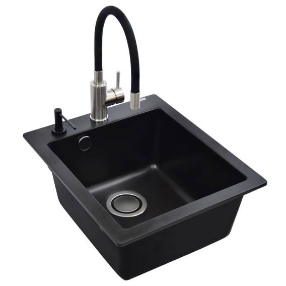Obrázok pre SINK SIMPLEXSQS100+MIXER+DISP BLACK