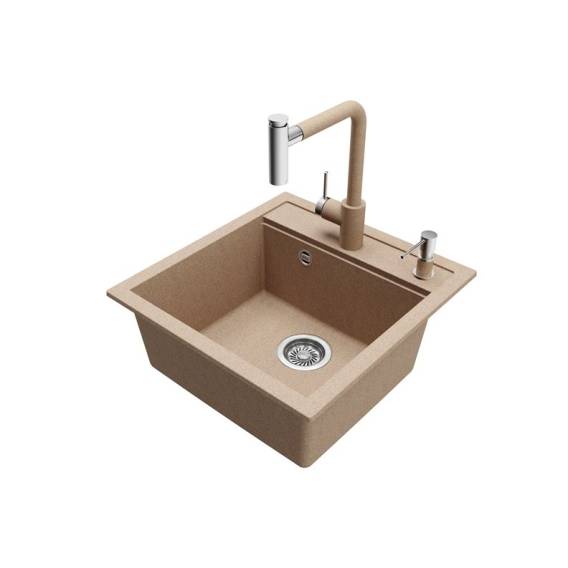 Obrázok pre SINK HELIKA WTH KITCH MIX51X49X20 BEIGE