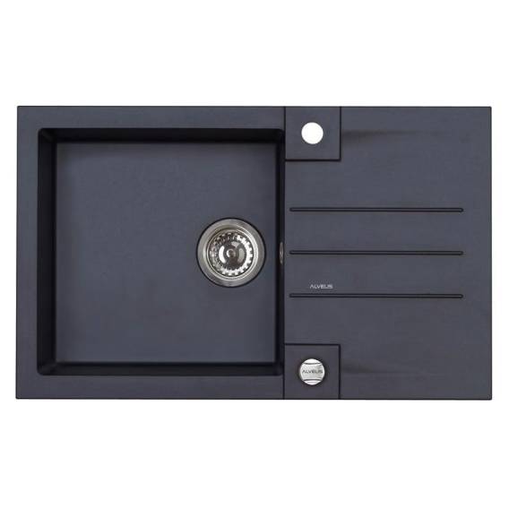Obrázok pre SINK WITH A SIPHON (ROCK 130 91 BLACK
