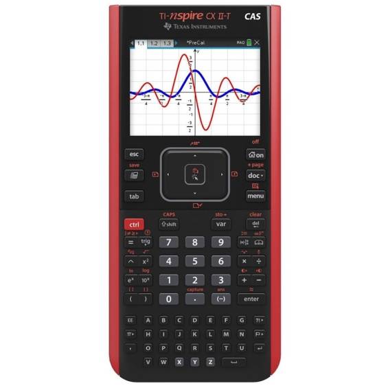 Obrázok pre Texas Instruments TI NSPIRE CX II-T CAS kalkulačka Kapsa Grafická kalkulačka Černá