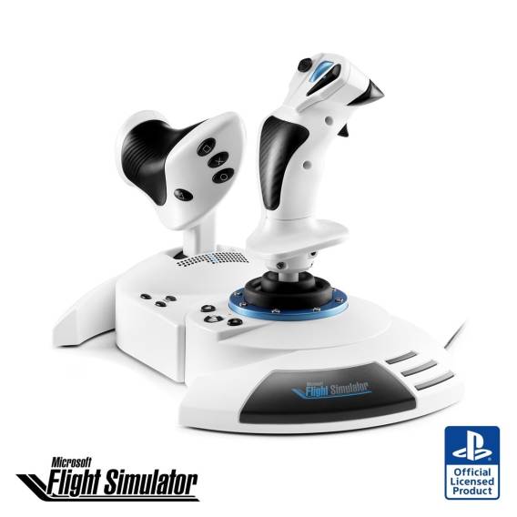Obrázok pre Thrustmaster T.Flight Hotas 5 Microsoft Flight Simulator Edition Bílá USB Flight Sim Digitální PC, PlayStation 5, PlayStation 4