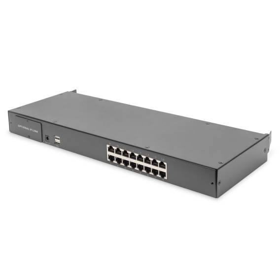 Obrázok pre Digitus DS-72217 konzolový (KVM) přepínač Instalace do racku Černá