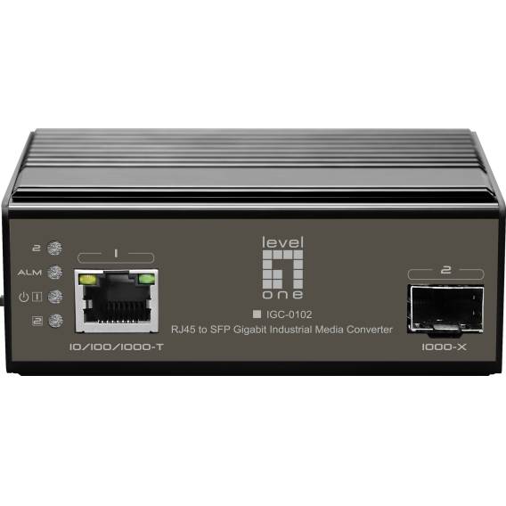 Obrázok pre LevelOne IGC-0102 konvertor síťové kabeláže 1000 Mbit/s Černá