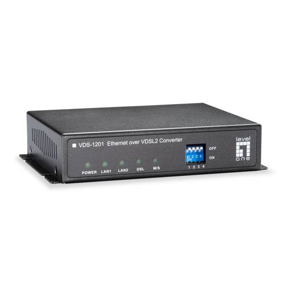 Obrázok pre LevelOne VDS-1201 konvertor síťové kabeláže 100 Mbit/s Černá