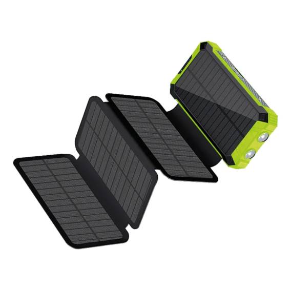 Obrázok pre RealPower PB-20000 Solar 20000 mAh Bezdrátové nabíjení Černá, Zelená