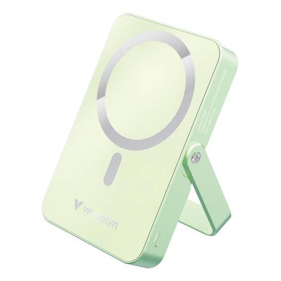 Obrázok pre Verbatim Charge 'n' Go Magnetic Wireless Lithium-polymerová (LiPo) 10000 mAh Bezdrátové nabíjení Zelená