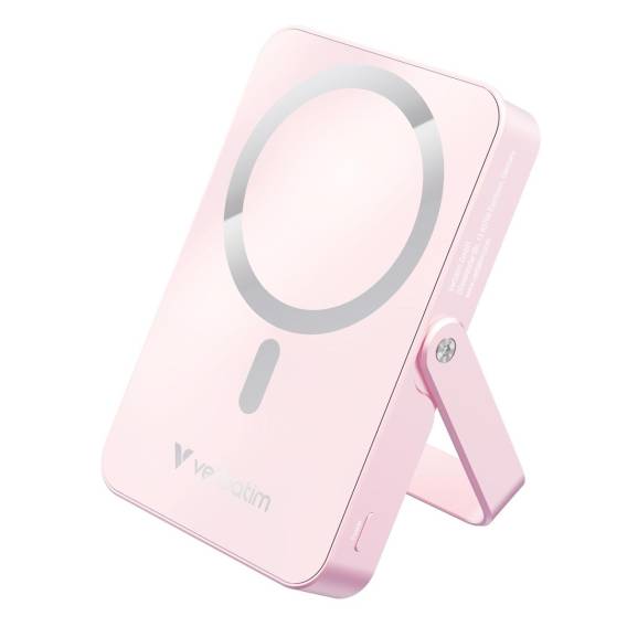 Obrázok pre Verbatim Charge 'n' Go Magnetic Wireless Lithium-polymerová (LiPo) 10000 mAh Bezdrátové nabíjení Růžová