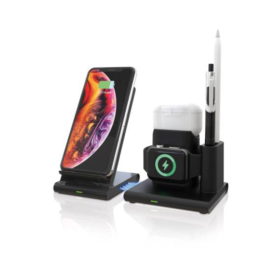 Obrázok pre RealPower ChargeAIR Connect Chytrý telefon, Chytré hodinky, Tablet Černá USB Bezdrátové nabíjení Vnitřní