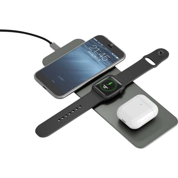 Obrázok pre Terratec ChargeAIR All Sluchátka, Sluchátka s mikrofonem, Chytrý telefon, Chytré hodinky Zelená Bezdrátové nabíjení Rychlé nabíjení Vnitřní