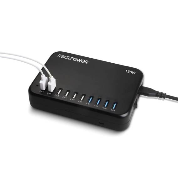 Obrázok pre RealPower Power Station 120 Chytrý telefon, Tablet Černá AC Vnitřní