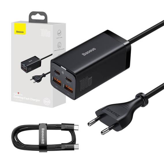 Obrázok pre Baseus CCGP000101 nabíječka na PDA/mobilní telefon Chytrý telefon, Tablet, Laptop Černá AC Rychlé nabíjení Vnitřní