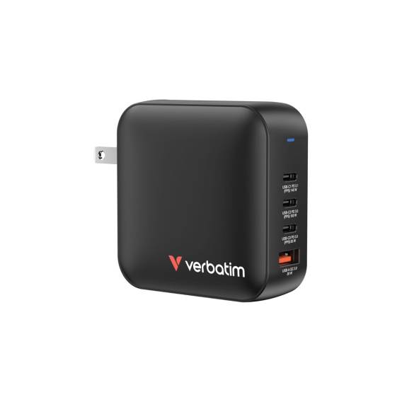 Obrázok pre Verbatim Mini GaN Charger 165W Univerzální Černá AC Rychlé nabíjení Vnitřní