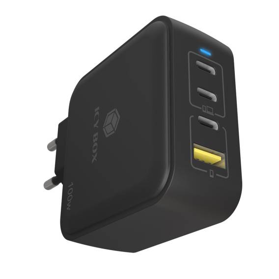 Obrázok pre ICY BOX IB-PS1040-PD Univerzální Černá AC Rychlé nabíjení Vnitřní