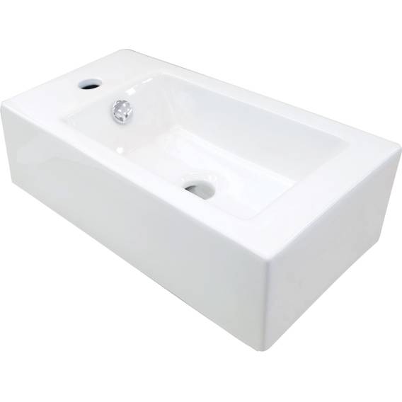 Obrázok pre Umywalka ceramiczna nablatowa lewa