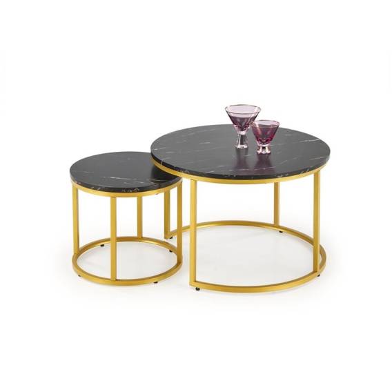 Obrázok pre TABLE COFFEE PAOLA BLACK 60X40CM