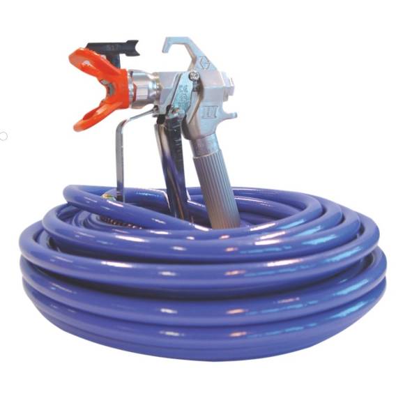 Obrázok pre GRACO STANOWISKO MALARSKIE PISTOLET CONSTRACTOR + WĄŻ BLUEMAX II 15m + KOŃCÓWKA BICZOWA 0,9m