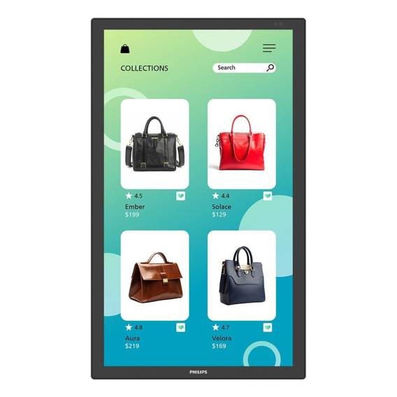 Obrázok pre Philips 3000 series 32BDL3751T/00 sdělovací displej Interaktivní plochý panel 80 cm (31.5") LCD Wi-Fi 350 cd/m² Full HD Černá Dotyková obrazovka Zabudovaný procesor Android 24/7