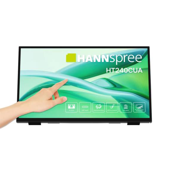 Obrázok pre Hannspree HT240CUA počítačový monitor 60,5 cm (23.8") 1920 x 1080 px Full HD LED Dotyková obrazovka Černá