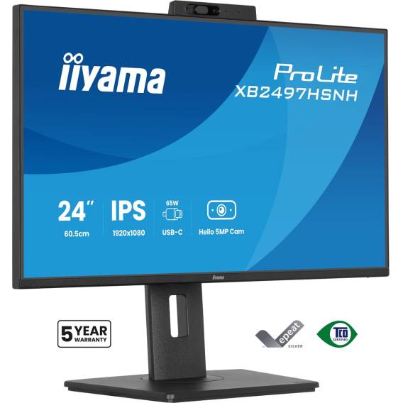 Obrázok pre iiyama ProLite XB2497HSNH-B1 počítačový monitor 60,5 cm (23.8") 1920 x 1080 px Full HD LED Černá