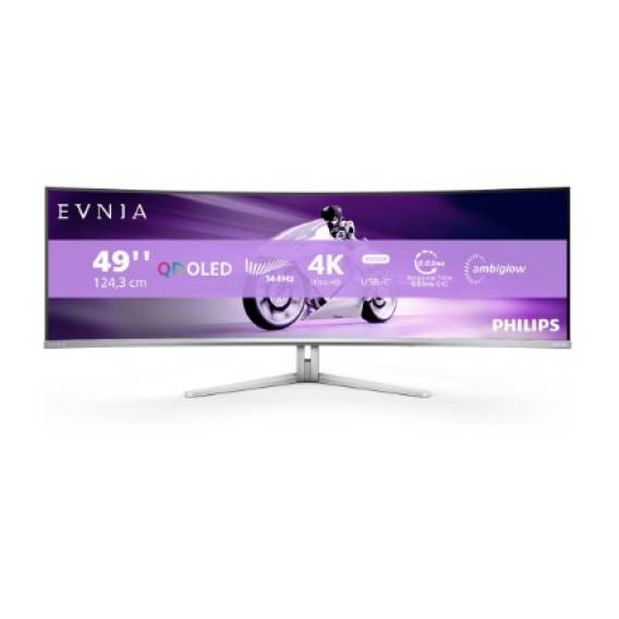 Obrázok pre Philips Evnia 8000 49M2C8900L/00 počítačový monitor 124,2 cm (48.9") 5120 x 1440 px Dual QHD QD-OLED Bílá