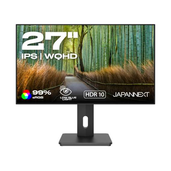 Obrázok pre JAPANNEXT JN-27IPS4FLWQHDR-HSP počítačový monitor 68,6 cm (27") 2560 x 1440 px Wide Quad HD LCD Černá