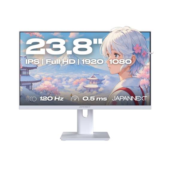 Obrázok pre JAPANNEXT JN-I238FHD120F-HSP-W počítačový monitor 60,5 cm (23.8") 1920 x 1080 px Full HD LCD Bílá