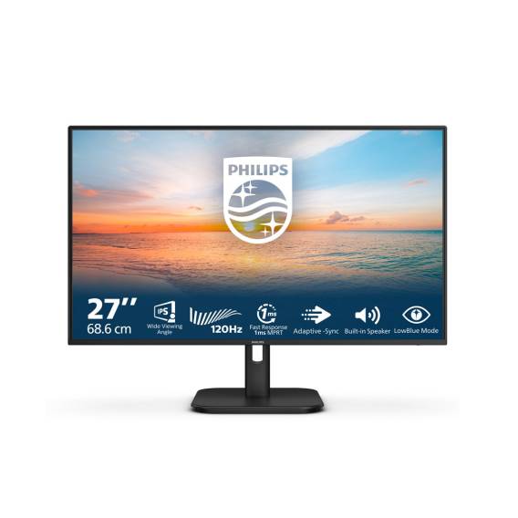 Obrázok pre Philips 27E1N1200A/00 počítačový monitor 68,6 cm (27") 1920 x 1080 px Full HD LCD Černá