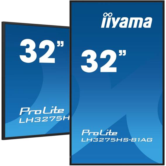 Obrázok pre iiyama LH3275HS-B1AG sdělovací displej Plochá digitální tabule 80 cm (31.5") LCD Wi-Fi 500 cd/m² Full HD Černá Zabudovaný procesor Android 11 24/7