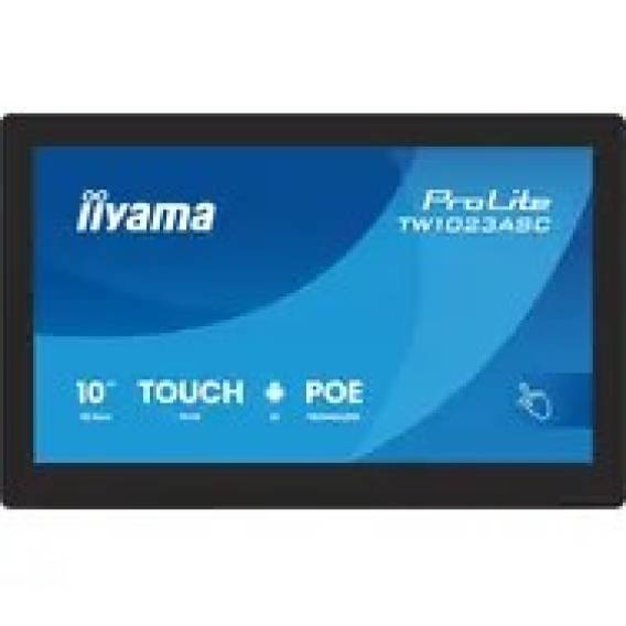 Obrázok pre iiyama TW1023ASC-B3P sdělovací displej Stánkový design 25,6 cm (10.1") Wi-Fi 385 cd/m² WXGA Černá Dotyková obrazovka Zabudovaný procesor Android 24/7