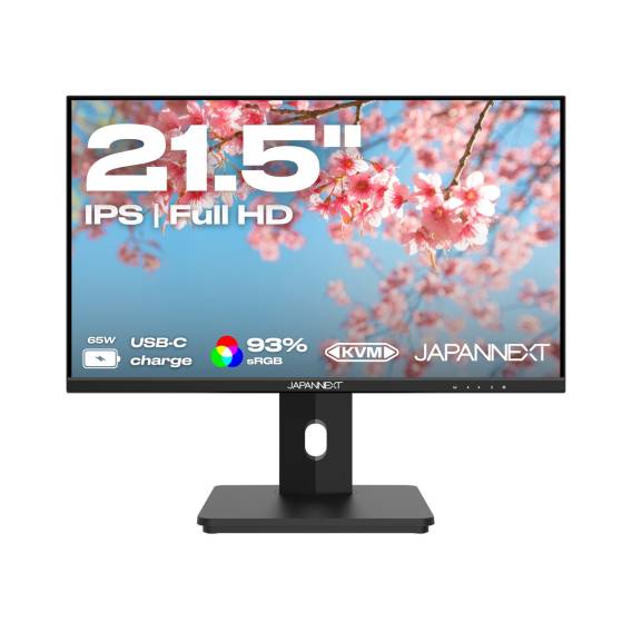Obrázok pre JAPANNEXT JN-I215FLFHSP-C65W počítačový monitor 54,6 cm (21.5") 1920 x 1080 px Full HD LCD Černá