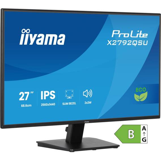Obrázok pre iiyama ProLite X2792QSU-B1 počítačový monitor 68,6 cm (27") 2560 x 1440 px Quad HD LED Černá