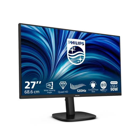 Obrázok pre Philips 3000 series 27B2U3601/00 počítačový monitor 68,6 cm (27") 2560 x 1440 px Quad HD LCD Černá